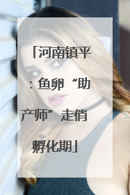 河南镇平：鱼卵“助产师”走俏孵化期